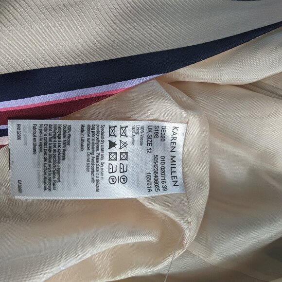 Karen Millen Striped Wrap Dress - Picture 6 of 8